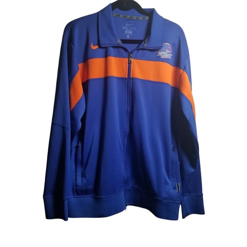 Nike Dri-Fit Men's Full Zip Boise State Broncos Varsity Jacket Sz XL
